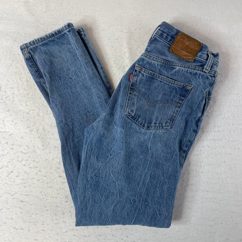 Levi's 501 Original Fit Jeans Mens 28 Blue Medium Wash Straight Leg Denim